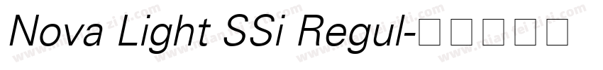 Nova Light SSi Regul字体转换